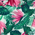 Matilda Jane womens medium Pink Green One Piece Swimsuit Ruffle tropical Photo 4