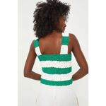 Tuckernuck NEW Hyacinth House  Green White Crochet‎ Cooper Tank Top Size XXL Photo 4