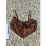 ZARA NWT forever 21 crop top tank top bundle women’s S brown stain/blue ribbed Photo 2