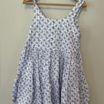 & Other Stories & OTHER STORIES Relaxed Gathered Mini Dress floral blue white size xs 1224 Photo 0