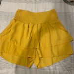 SheIn Yellow Layered Skort Photo 0