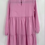 Gap maternity pink tiered preppy boho dress size small maternity Photo 5
