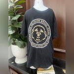 True Religion Black Tee with Gold Graphic men’s or women’s Photo 2