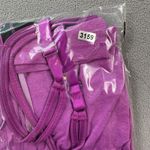 Skechers  Tank Top Built-in Bra M Womens Purple Athletic Workout Gym Ruched Strap Photo 5