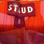 STAUD Women's Size 8 Red Floral Georgia Backless Romper Shorts Photo 5