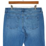 Loft Outlet Jeans Womens 12 Blue Modern Denim Crop Stretch Distressed Preppy Photo 3