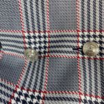 Nygard Plaid Double Breasted Long Jacket Medium Blue Photo 3