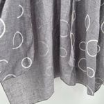 TREZO Wrap Shawl Circles Lagenlook Gray White Artsy Art Funky Cotton Blend Light Photo 11