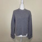 Joie  Cicilia Wool Blend Merallic Sweater in Soft Heather Gray Size Small NWT Photo 4