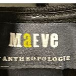 Anthropologie MAEVE Ribbed Cutout Shrug Strapless Black Top Photo 3