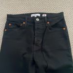 RE/DONE  Originals High Rise Ankle Crop in Black size 26 Photo 5