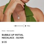 Oak and Luna bubble letter k necklace Photo 1