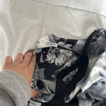 Rese Womens Small S Tropical Floral Racerback Athletic Tank Top Black USA Photo 6