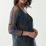 Joseph Ribkoff  Mesh Black/Multi Overlay Top Photo 0
