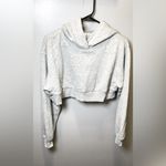 Free People  Movement Gray Where I'm At‎ Cropped Hoodie Size XS Photo 2