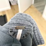 Free People  Asymmetrical Cropped Distressed Moto Jacket Indie Gray size Small Photo 12