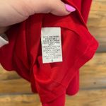 Entro Red Bubble Sleeve Dress Photo 2