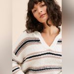 Free People  Kennedy Striped Pullover Sweater Photo 2