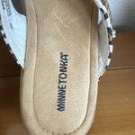 Minnetonka ‎ Women's Silverthorne 360 Sandal/Flip Flop Leopard Print Size-10 W Photo 1