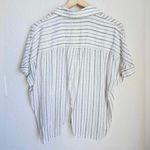 All Saints Women's Saria Striped Shirt Striped Button up Split Open Back XS Photo 4