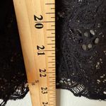 AG Adriano Goldschmied  Black Lace Preppy Minimalist Blouse Black Medium Photo 3