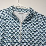 Lady Hagen  Golf Shirt Long Sleeve Blue Green White Geometric Pattern Size Small Photo 2