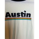 Lymbo Clothing Austin Graphic Tee Handpainted Cream Unisex Size Large Photo 1