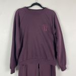 Gap  Athletic Dept Sweatshirt Jogger Sweat Set Rich Purple Medium Fleece Lounge Photo 1