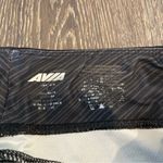 Avia  Black & Charcoal Striped Cropped Workout Legging Size L Photo 3
