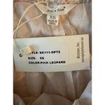 NEW Sim & Sam Mini Skirt Size XS Extra Small Pink Gray Leopard Pleated Flare Photo 4