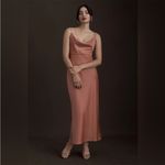 BHLDN  Cali Satin Charmeuse Midi Dress
'DESERT ROSE' Women's size 0 wedding event Photo 2