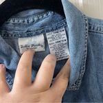 Vintage Bobbie Brooks Women Embroidered Floral Bee Denim Shirt Size XL Photo 1