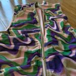Multicolor Abstract Pattern Dress Pink Size M Photo 2