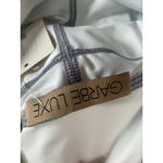 Garbe Luxe White Cropped Leggings Womens Workout Athletic Yoga Pants‎ Photo 3