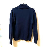 Eddie Bauer Shall Collar Blue Cotton Sweater- Size Large Photo 2