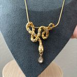 Alexis Bittar NWOT  Gold Necklace with Crystal Drops Photo 3