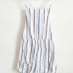 Ocean Drive Striped Lightweight Beach Overall Romper sz Medium Photo 3