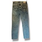Anthropologie  Edwin Size 26 Bree High Waist Raw Hem Straight Leg Jeans Acid Wash Photo 3