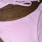 Eberjay eberjey Pique Graziela Pink Bikini Ruffle High Cut Cheeky Small Textured Ribbed Photo 5