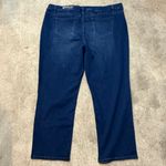 Avenue  Denim Dark Wash Stretchy Knit Denim Straight Leg Jeans Size 26 Photo 3