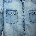 Gap Light Blue Denim Button Down Shirt women’s small western country casual Photo 1
