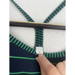 Lululemon Power Y Tank Top Navy Blue Green Striped Size 8 Photo 6