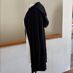 Cyrus  black hooded open cardigan sweater  Knitwear Photo 2