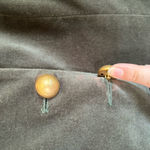 Drew ‎ women’s small olive green gold button Velvet Mock Neck Military Jacket Photo 5