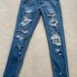 American Eagle Outfitters Ripped Mom Jean Blue Size 00 Photo 0