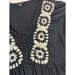 Lucky Brand  V Neck Top Size M Crochet V Neck Granny Square Photo 5