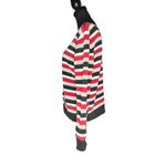 Liz Claiborne LizSport Black Red Striped Cardigan – Classic Retro Style Photo 1