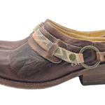 Bed Stu Triad Harness Mule Women’s Size 8.5 Boho Chunky Western Brown Leather Photo 4