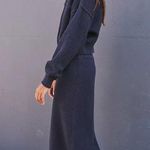 Free People Navy Hailee Skirt Set S Photo 1