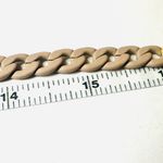 Magnetic Clasp Alexa Rae Signed BAR Clara Matte Nude Goldtone Necklace Bracelet Tan Photo 8